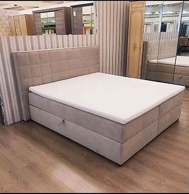 Мебель: Двуспальная кровать, Б/у, С ящиком для хранения, длина - 200 см — 7