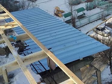 крыша дома: Крыша жабабыз көп кабатту домдордун жэр үйлөрдүн крышасын жабабыз — 3