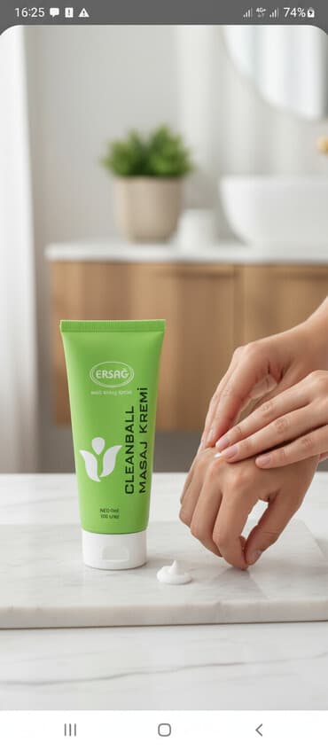 Массажный крем ERSAĞ Cleanball Masaj Kremi - Формат: тюбик 200 мл (на