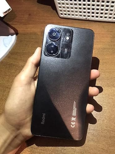 Redmi, Redmi 13C, Б/у, 128 ГБ, цвет - Черный, 2 SIM