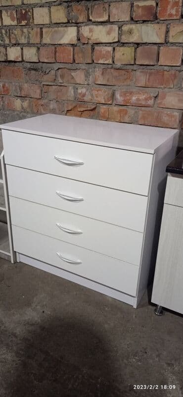 тумба цвет белый: Комод для одежды, Новый, Без зеркала, ЛДСП, цвет - Белый, Бесплатная доставка — 4