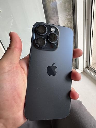 iphon 10: IPhone 15 Pro, Б/у, 128 ГБ, Blue Titanium, Коробка, 86 % — 3