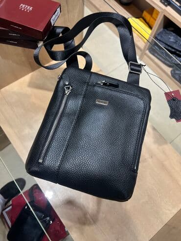 Барсетка от Petek Итальянская кожа Производство Турция Отличное