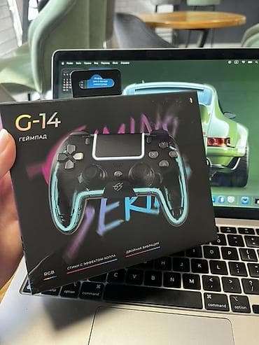 PS4 (Sony PlayStation 4): Геймпад DEXP G-14 - Беспроводной/проводной джойстик с прозрачным — 4