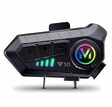 гарнитура мото: Bluetooth мотогарнитура V10 - Умный голосовой помощник для — 1