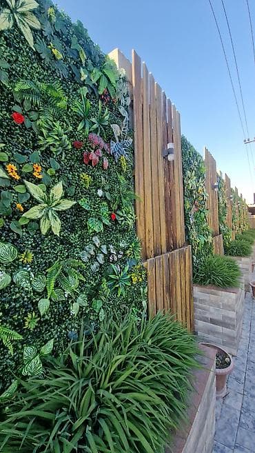 три д панели: Искуственная вертикальная зеленая стена (панели) размер 40×60 см — 2