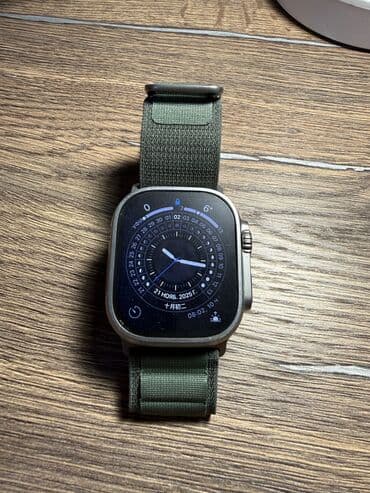 часы бен тен: Смарт‑часы Apple Watch Ultra 2 (титановый корпус) с зелёным — 2