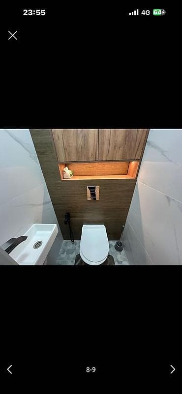зария квартира: 1 комната, 46 м², Асанбай мкр Элитка, 6 этаж, Дизайнерский ремонт — 5