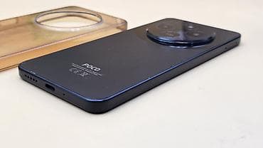 телефон кридит: Poco C75, Б/у, 128 ГБ, цвет - Черный, 2 SIM — 3