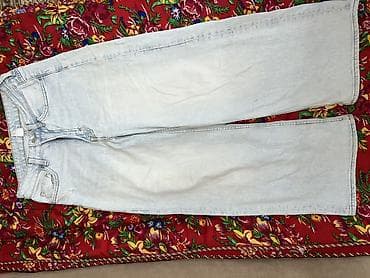 Джинсы: Джинсы, Прямые, H&M, Высокая талия, Вареные — 1