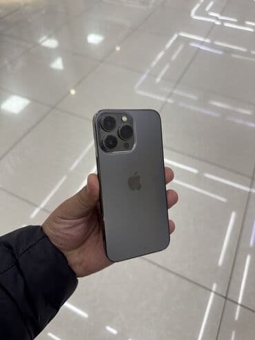 iphone бу телефон: IPhone 13 Pro, Б/у, 128 ГБ, Midnight, Зарядное устройство, Защитное стекло, Чехол, 76 % — 1