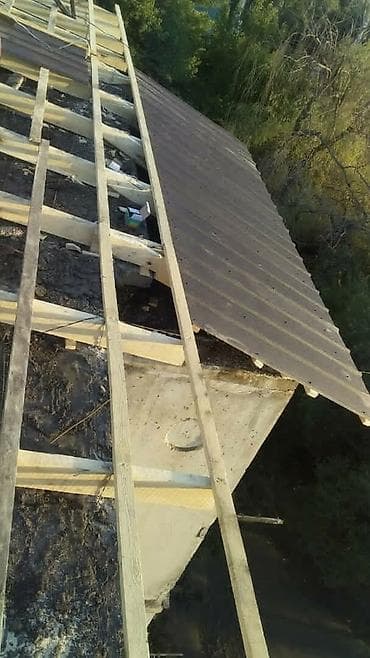 крыша дома: Крыша жабабыз көп кабатту домдордун жэр үйлөрдүн крышасын жабабыз — 7