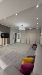 квартира в районе ошского рынка: 1 бөлмө, 54 кв. м, Элитка, 9 кабат, Евроремонт — 10