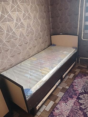 одно спальное: Спальный гарнитур, Шкаф, цвет - Серый — 3