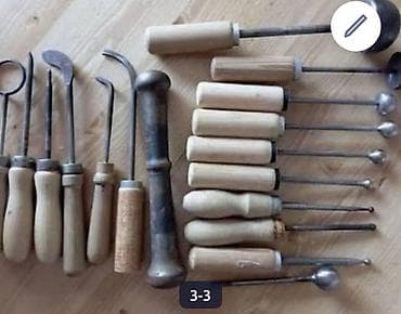 Набор ручных инструментов для кожевенного/формовочного и резьбового