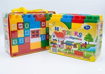 Игрушки: Конструктор BRICKS Intelligence, 68 деталей - Набор крупных — 1