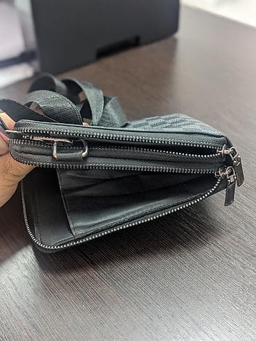 Аксессуары: Сумка через плечо в стиле Louis Vuitton Damier Graphite. - Компактная — 7