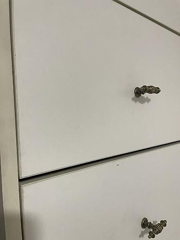 Терезелер жана комплектөөчүлөр: Кийим үчүн комод, Күзгүсүз, түсү - Ак — 3