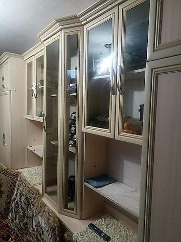 модульный: Стенка-шкаф, Тип стенки-шкафа: Модульная, Для зала, Особенности: Для хранения посуды — 2