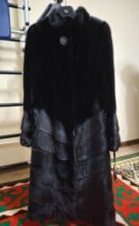 Шуба, Норка, По колено, XL