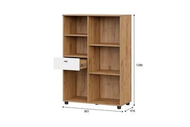 кухонные буфет: Тумба традиционная 2Д 1Я Милан, Белый Матовый, СВ Мебель (Россия) — 2