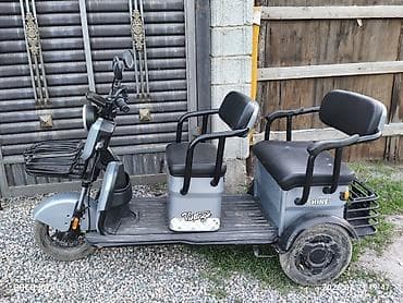 шины скутера: Электроскутер-трицикл «Vintage» с пассажирским салоном Описание: - — 3