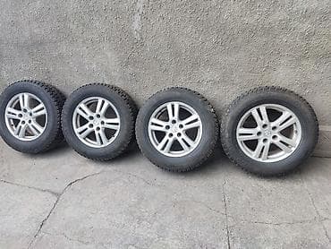 rf1 rf2: Колеса в сборе 215 / 65 / R 16, Зима, Б/у, Комплект, Легковые, Литые, отверстий - 5 — 1