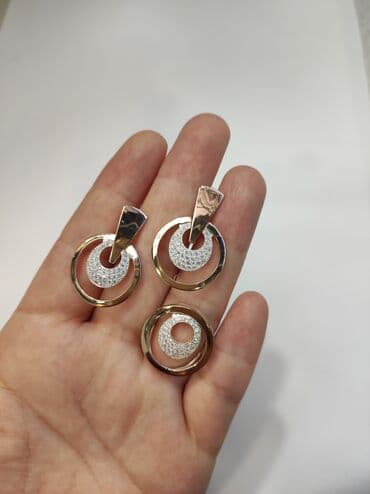 свадебные платья от производителя: Набор украшений, Проба 925, Женские, Новый — 2