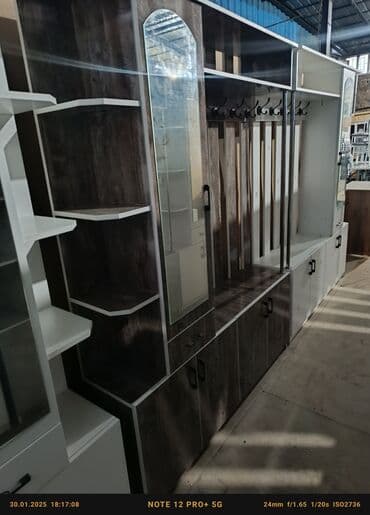 купить офисный стол бу: Гарнитур для прихожей, Новый, Шкаф, Вешалка, Трюмо, ДСП, Бесплатная доставка, цвет - Белый — 10