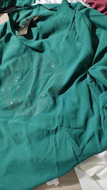 двойка женская: Женский комплект из двух предметов: свободная блуза + широкие брюки — 4