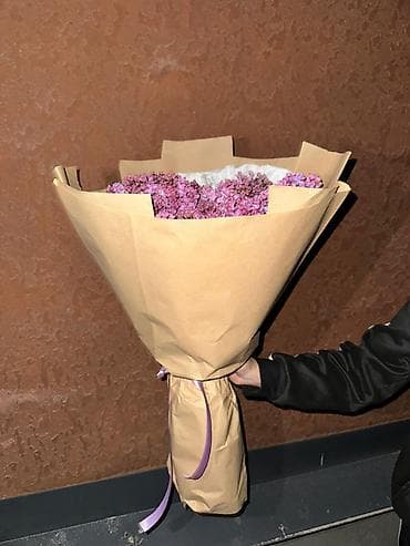 цвет: Сиреневые букеты в крафте ЗА ДЕШЕВУЮ ЦЕНУ 30 1000 - Пышные — 2