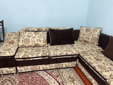 мягкий кухонный уголок: Угловой диван, Складной — 1