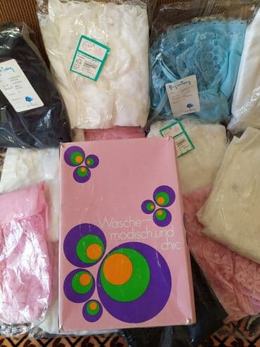 белая ночная сорочка: Пеньюар, Вискоза, Средняя модель, Германия — 1