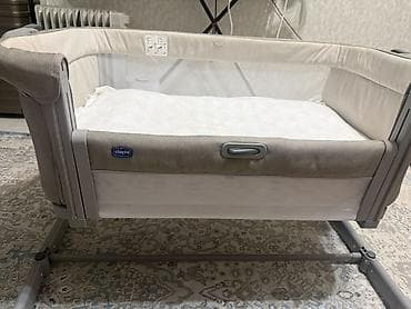 doona x: Детская приставная кроватка, Б/у, Без колесиков, цвет - Серый — 2