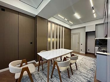 osh flat: 3 комнаты, 104 м², Асанбай мкр Элитка, 10 этаж, Дизайнерский ремонт — 6