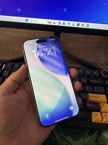 аккамулятор: IPhone 16 Pro, Б/у, 512 ГБ, Desert Titanium, Зарядное устройство, Защитное стекло, Чехол, 89 % — 5