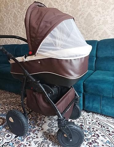 мода: Коляска, Другой бренд, цвет - Коричневый, Б/у, Самовывоз, Платная доставка — 5