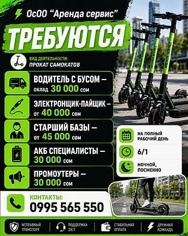 dream car: Вакансии в компании «Аренда сервис» (сфера: прокат самокатов) Открыты — 1