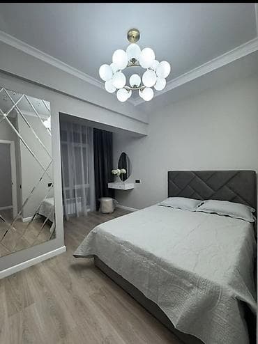 Квартиры: 2 комнаты, 55 м², Асанбай мкр Элитка, 14 этаж, Дизайнерский ремонт — 6