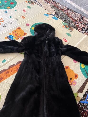 Атайын кийим: Шуба, Норка, Тизеден, Капюшону бар, S — 4