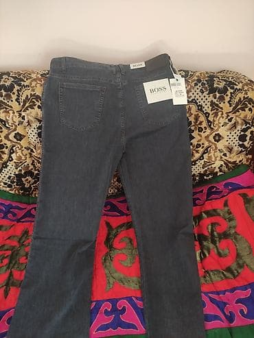 босс кепка: Мужские джинсы, 4XL, Boss, Новый, цвет - Синий, Самовывоз — 1