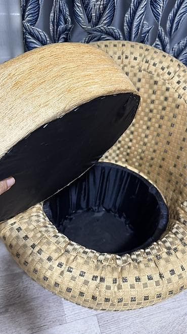 мягкий мешок кресло: Кресло с круглой подушкой и встроенным коробом для хранения - Тип — 3