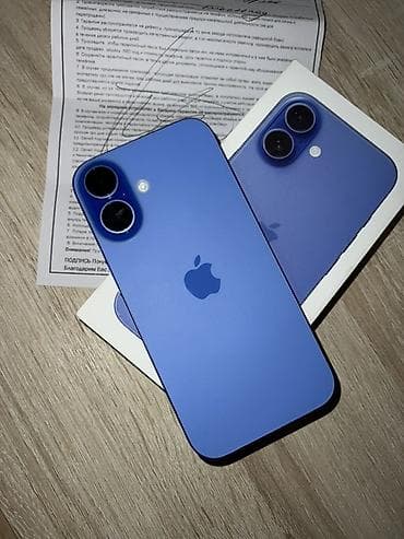 macbook air m2 15: IPhone 16, Б/у, 128 ГБ, Синий, Зарядное устройство, Защитное стекло, Кабель, 98 % — 6