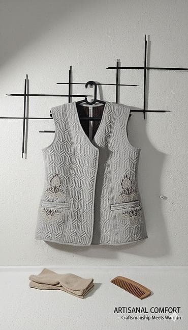 нескользящие носки: Прозрачный дождевик + стёганый жилет - Прозрачный плащ-дождевик до — 2