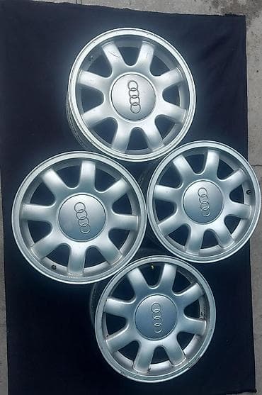 часы диски: Литые Диски R 15 Audi, Комплект, отверстий - 5, Б/у — 1