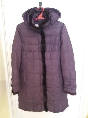 Пуховик, Длинная модель, С капюшоном, 3XL