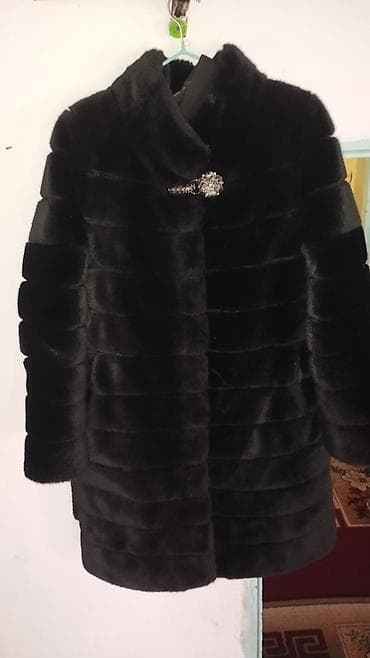 мужской плащь бу: Продам шубу Продаётся стильная чёрная шуба в отличном состоянии — 1