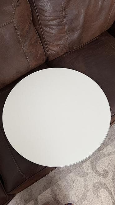 Столдор: Журналдык үстөлү, Тегерек, Бүктөө, түсү - Ак — 1