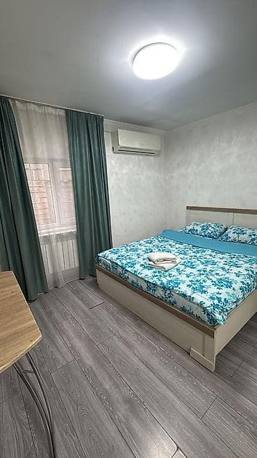 квартира аренда ошский рынок: 1 комната, Душевая кабина, Постельное белье, Кондиционер — 1