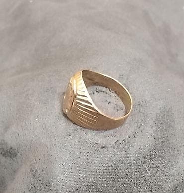 Браслеты: Кольцо, Печатка, Проба 585, Мужские, Без вставки, Советские (СССР), Новый — 1